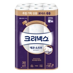 크리넥스 데코 소프트 3겹 25m 30롤 화장지